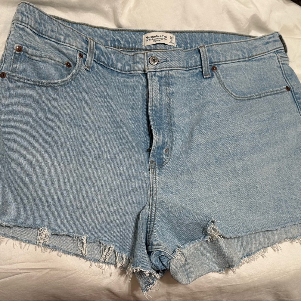 Abercrombie & Fitch Light Wash Jean Shorts